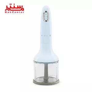 همزن دستی اسمگ HBF22 رنگ آبی پاستیلی با تیغه‌های استیل ضدزنگ و عملکرد توربو.